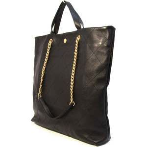 Chanel Shoulder Bag Maxi Shopping Tote Black S